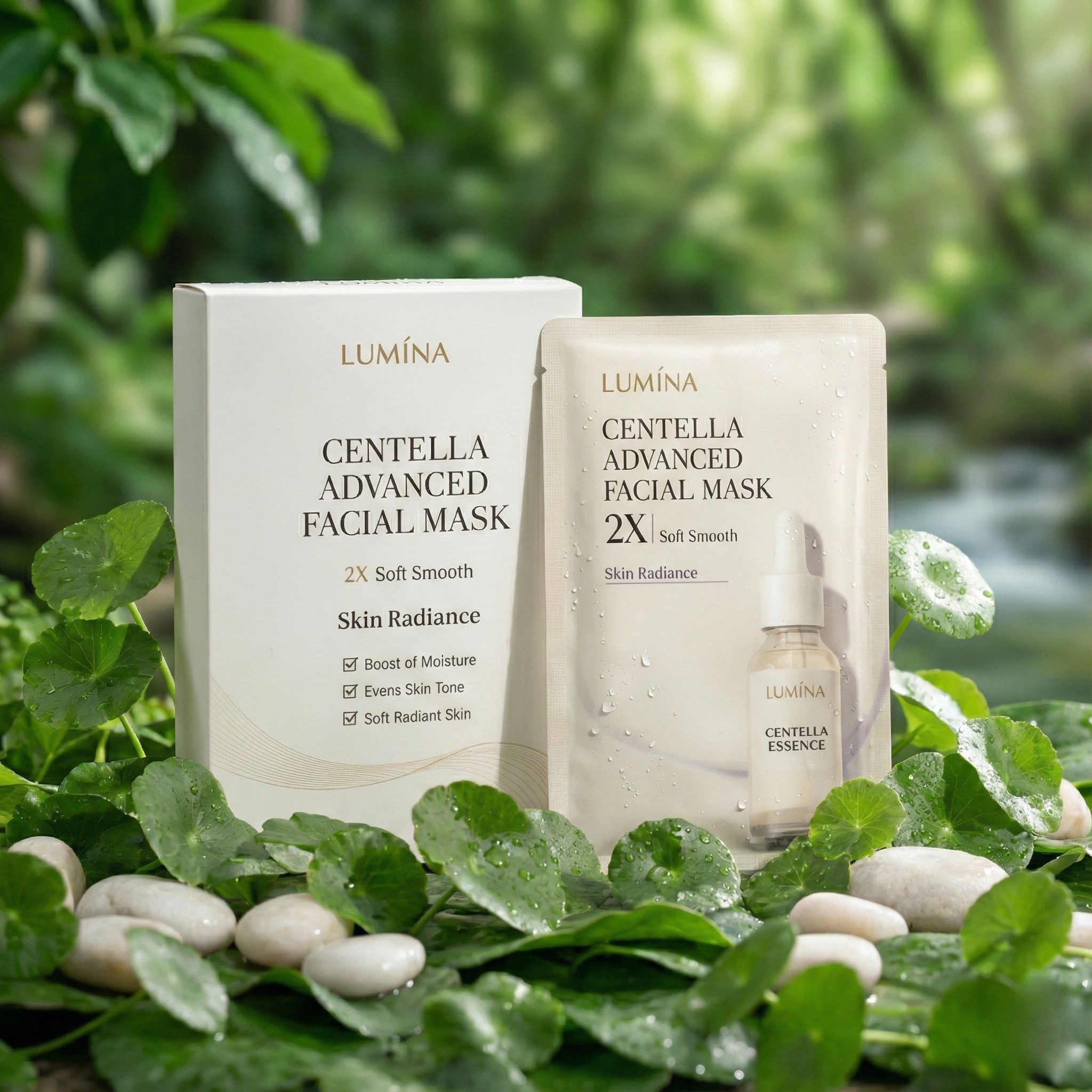 Lumína Centella Collagen Facial Mask – Hydrating & Radiance Boost